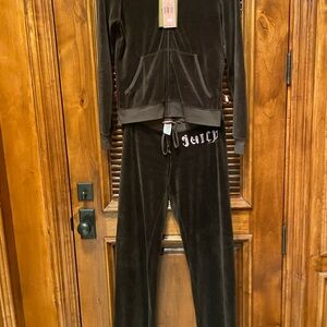 NWT Juicy Couture velour tracksuit in brown purchased from Neiman Marcus